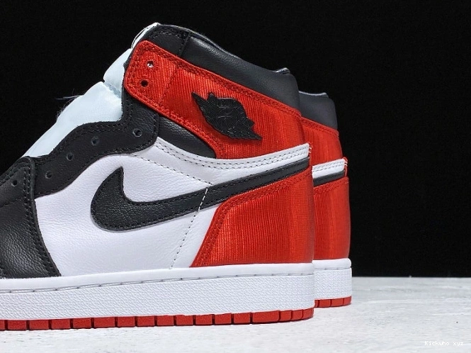 High Satin Air Black 1 Retro Jordan Toe CD0461-016 0804